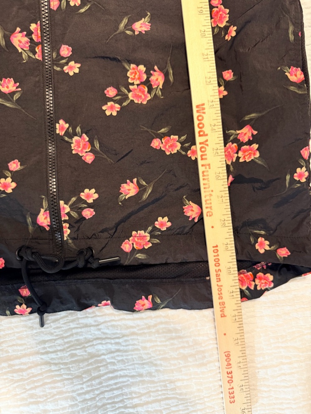 PINK Victoria’s Secret Floral Hooded Windbreaker – Lightweight Packable Jacket - Picture 8 of 13